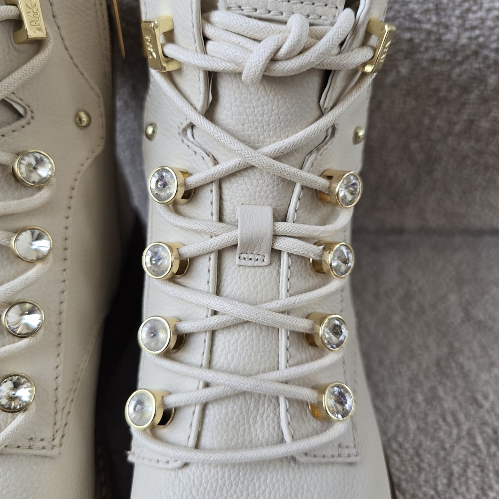 Michael Kors Cream and Tan Ankle Boots - Picture 3 of 7
